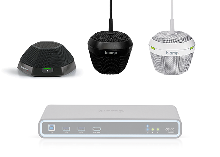 Video Conferencing Australia Biamp-Devio-all-Beamtracking-Microphone-options