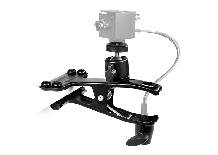 Video Conferencing Australia Marshall-CVM-20-Heavy-Duty-Spring-Clamp-and-Pole-Adapter-front-view